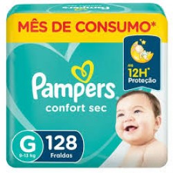 Fralda Pampers Confort Sec MÊs Do Consumo G 128un