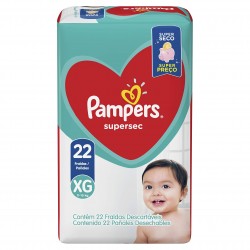 Fralda Pampers Supersec PacotÃo Xg 22un
