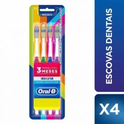Escova Dental Oral B Indicator Color 30 4un