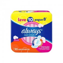 Absorvente Always BÁsico Suave Com Abas Lv10 Pg8un