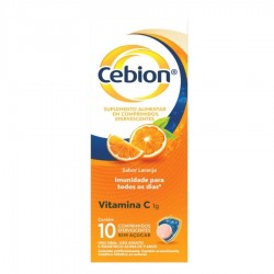 Cebion 1g Vitamina C+d+zinco Efervecente Sem AÇÚcar 10cpr