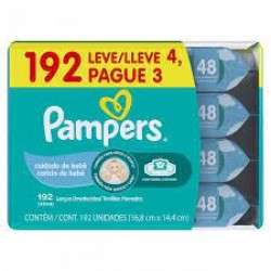 LenÇo Umedecido Pampers Cheirinho De BebÊ Lv4un Pg3un 192un