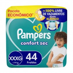 Fralda Pampers Confort Sec Super Xxxg 44un