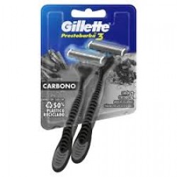 Aparelho De Barbear Gillette Prestobarba 3 Carbono 2un