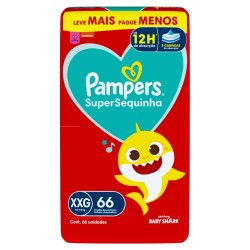 Fralda Pampers Supersequinha Xxg 66un