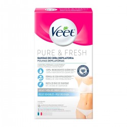Folhas DepilatÓria Veet Pure E Fresh Axilias E Virilhas 16un