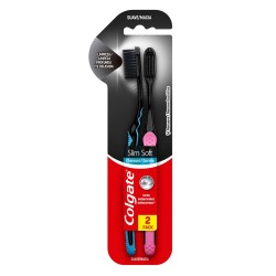 Escova Dental Colgate Slim Soft Black Leve2un Pague1un