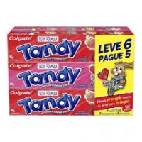 Creme Dental Tandy Morango/tutti Frutti 50g Leve 6 Pague 5
