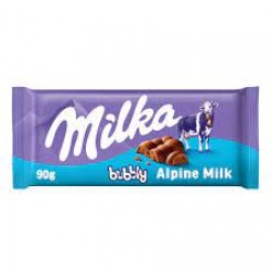 Chocolate Milka Bubbly Alpine Milk Aerado 90g Importado