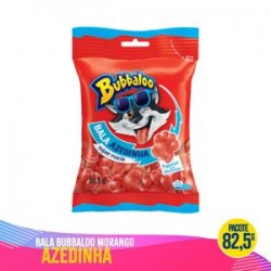 Bala Bubbaloo Morango Azedinha 85,5g