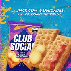 Biscoito Club Social Bacon E Provolone 141g