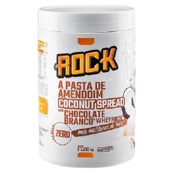 Pasta De Amendoim Rock Chocolate Branco Com Coco 1kg