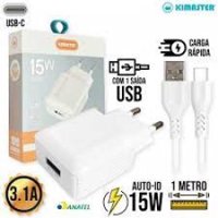 Kit Carregador Kimaster Universal Cabo Type-c T503uc