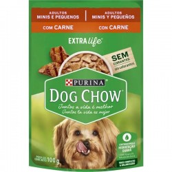 RaÇÃo Dog Chow Adulto Mini Peq Carne 100g