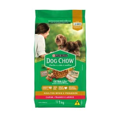 RaÇÃo Dog Chow Extra Life Adulto Pequeno 1kg
