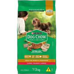 RaÇÃo Dog Chow Extra Life Adulto Pequeno 3kg