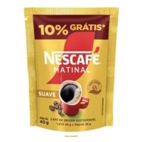 CafÉ NescafÉ Matinal Suave SachÊ 40g 10% GrÁtis