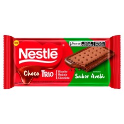 Chocolate Nestle Choco Trio Biscoito Recheio AvelÃ 90g