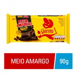 Chocolate Garoto Meio Amargo 80g