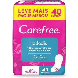 Absorvente Carefree Todo Dia Sem Perfume 40un