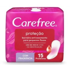 Absorvente Carefree ProteÇÃo Com Perfume 15un Sem Abas