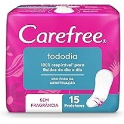 Absorvente Carefree Todo Dia Sem Perfume 15un