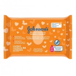 LenÇo Umedecido Johnsons Limpeza Suave 44un
