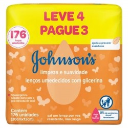 LenÇo Umedecido Johnsons Limpeza Suave Leve 4 Pague 3 176un