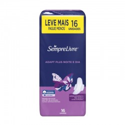Absorvente Sempre Livre Max Suave Noturno Leve16un Pg14u Aba