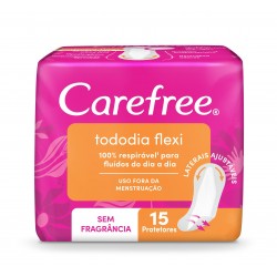 Absorvente Carefree Todo Dia Flexi Sem Perfume 15un