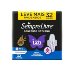 Absorvente Sempre Livre Adapt Plus Suave 32un Com Abas