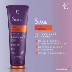 Shampoo Eudora SiÀge Liso Intenso 250ml