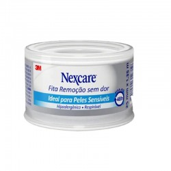 Fita Nexcare RemoÇÃo Sem Dor Pele SensÍveis 25mm X 1,35m