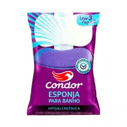 Esponja De Banho Condor HipoalergÊnica Leve 3 Pague 2un 8301