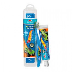 Escova Dental Condor Kids Hot Wee+gel 50g+estojo Ref.8367