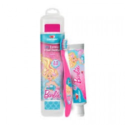 Escova Dental Condor Kids Barbie+gel Dental 50g+estojo GrÁti Ref.8367
