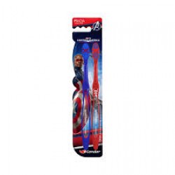 Escova Dental Condor Marvel CapitÃo AmÉrica Suave Macia 2un