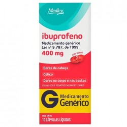 Ibuprofeno 400mg 10cps Gen.medley
