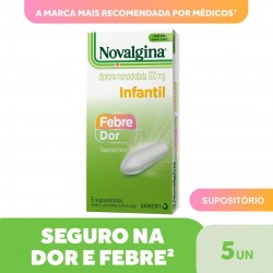 Novalgina 300mg SupositÓrio Ped 5un
