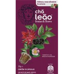ChÁ LeÃo Capsulas Hibisco, Amora E Rosas Silvestres 30g