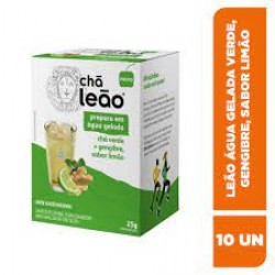 ChÁ LeÃo Verde Gengibre E LimÃo 10 SachÊs