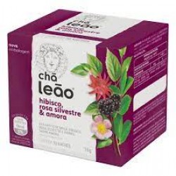 ChÁ LeÃo Hibisco Rosa Silvestre E Amora 10 SachÊs