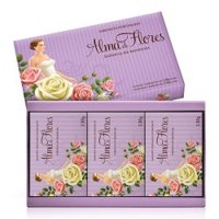 Estojo Alma De Flores 3 Sabonetes Baunilha ReferÊncia 463