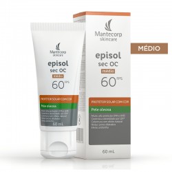 Protetor Solar Facial Episol Sec Oc Fps60 Médio 60g