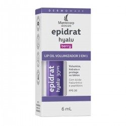 Mantecorp Epidrat Hyalu Lip Oil Berry Fps30 - Hidratante Labial Volumizador 6ml