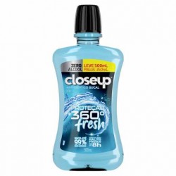 Enxaguante Bucal Closeup Ice ProteÇÃo 360° Fresh Zero Álcool 500ml