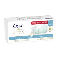Sabonete Dove Cuida E Protege Leve Mais Pague Menos 90g 6un
