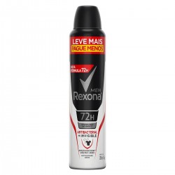 Desodorante Rexona M Aero Antibacteriano Invisible 250ml