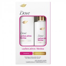 Shampoo+condicionador Dove Cachos Ativos+biotina 350+175ml