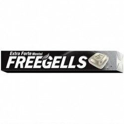 Bala Freegells Extra Forte Mentol Preta 27,9g